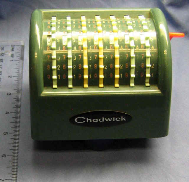 Chadwick Adder -- Japanese Adding Machine